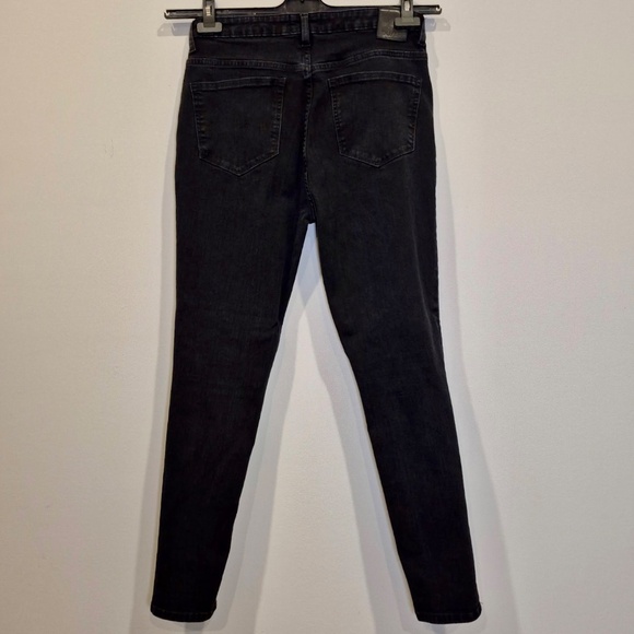 DU/ER (DUER) Performance Denim High-Rise Black Stretch Skinny Jeans | Size 32 - Picture 5 of 6